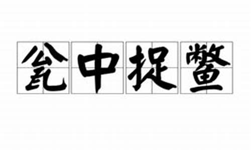 瓮中捉鳖造句50个字-瓮中捉鳖造句