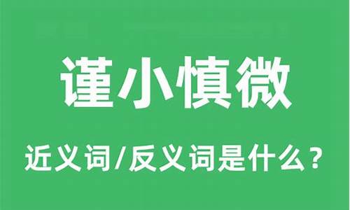 谨小慎微是什么意思-谨小慎微前一句