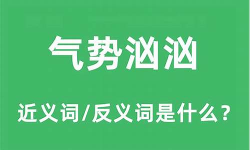 气势汹汹的意思是什么?-气势汹汹的意思怎么解释