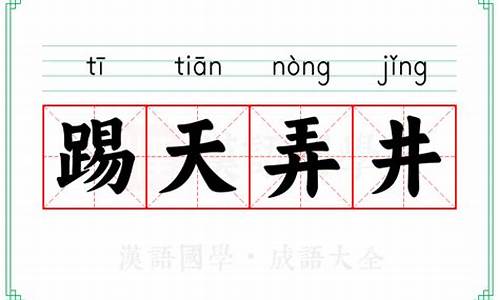 踢天弄井的意思-踢天弄井表示顽皮吗