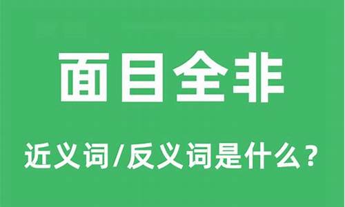 面目全非的意思和用法是什么-面目全非的意思和用法